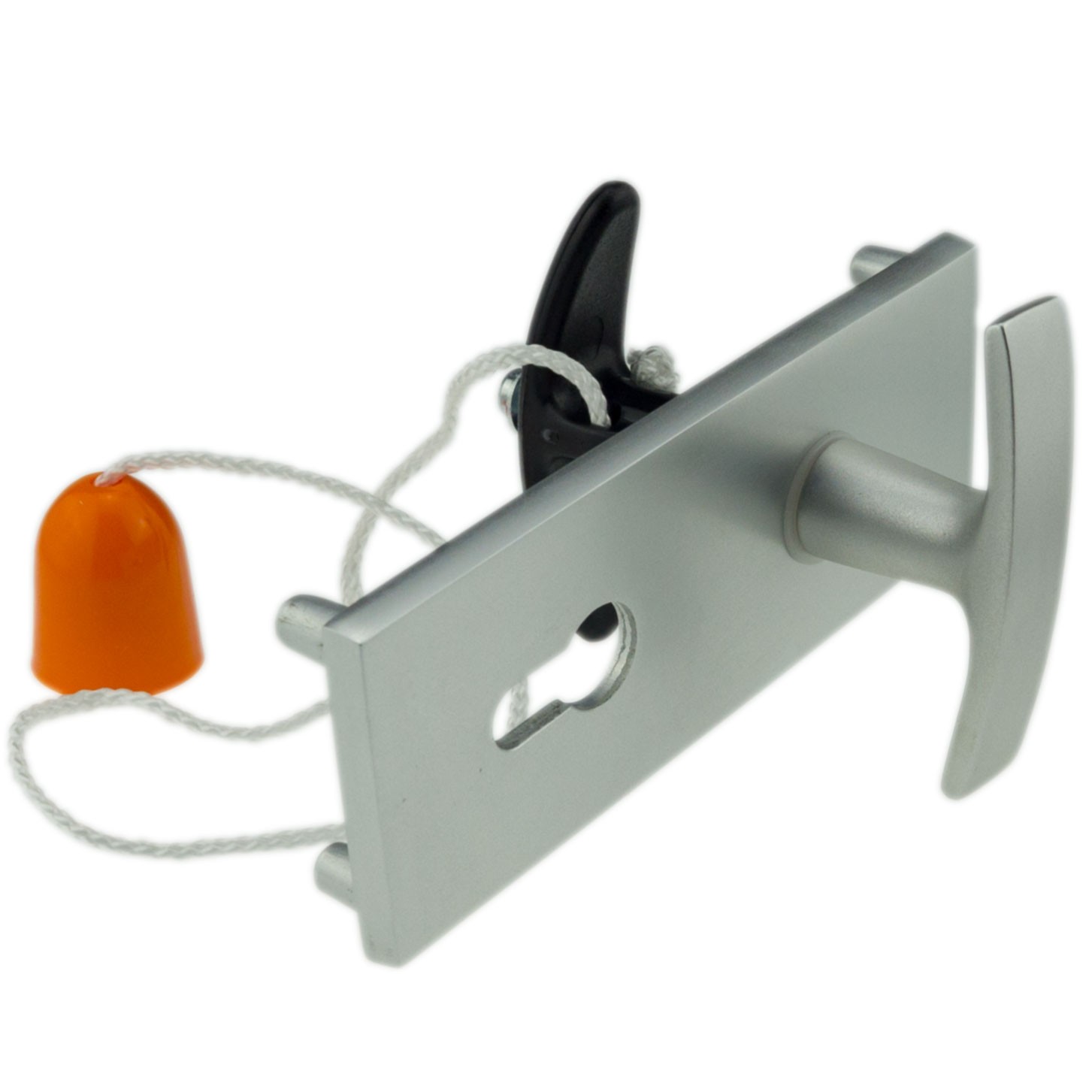 Nachrüstset Garagenschlösser 9mm Dorn Griff + Schild + Innengriff 8402