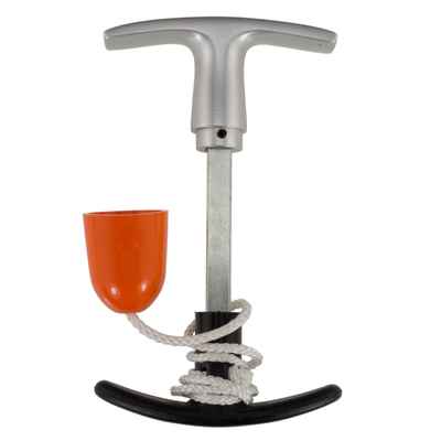 Garagentorgriff 9x100 Alu F1 und Ziehgriff Innen aus Kunststoff mit